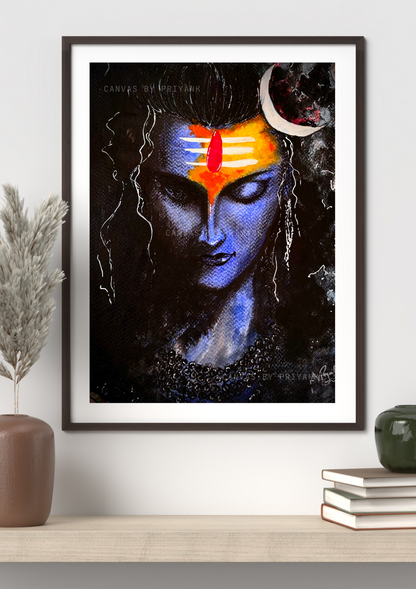 Divine Lord Shiva Mahadev Acrylic Paintings on Canvas