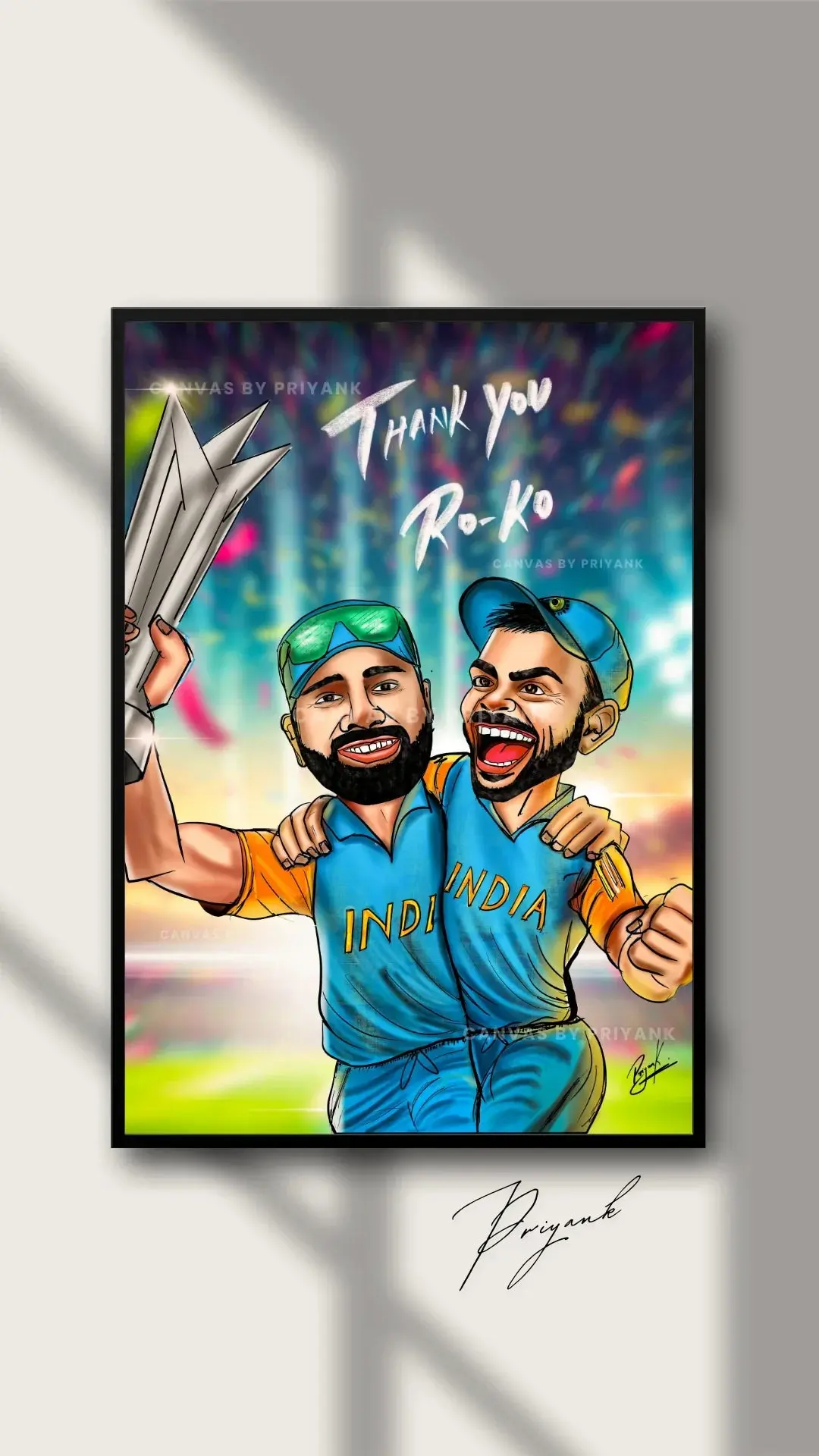 ICC T20 India Winner - Canvas by Priyank & Khushboo