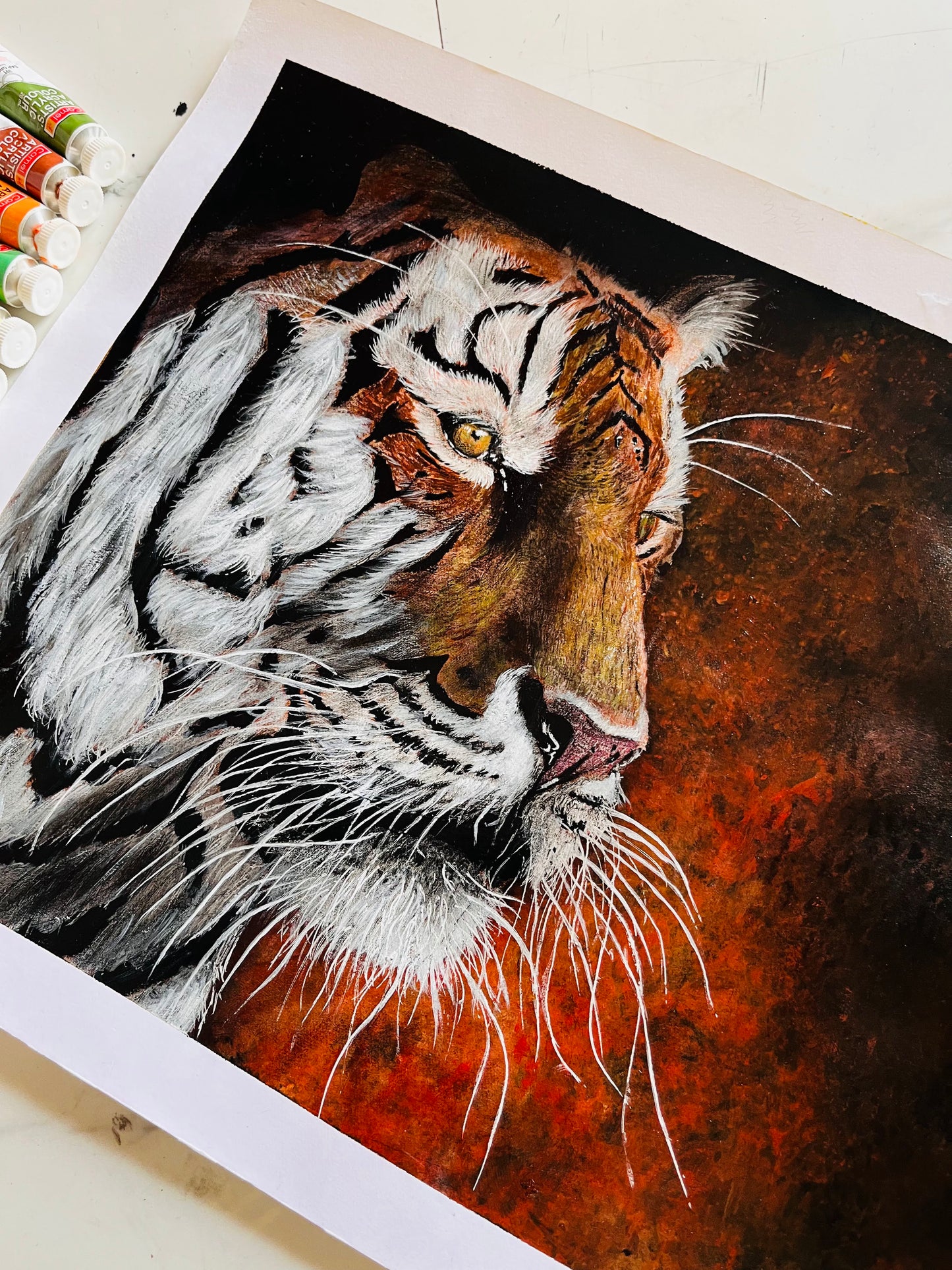Roar of The Tiger Acrylic on Canvas