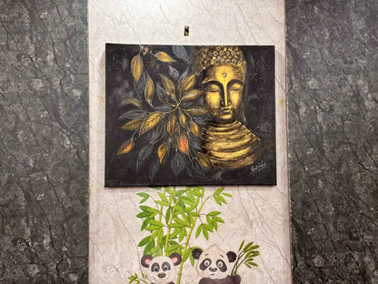 Meditating Buddha Original Hand-Painted Acrylic on Canvas